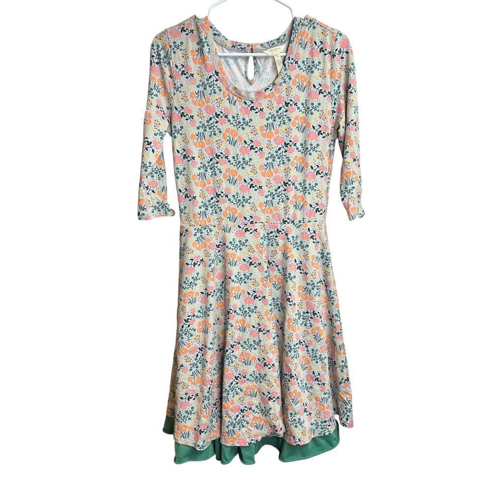 Matilda Jane Joanna Gaines Once Upon A Time Down On the Farm Dress Floral Green
